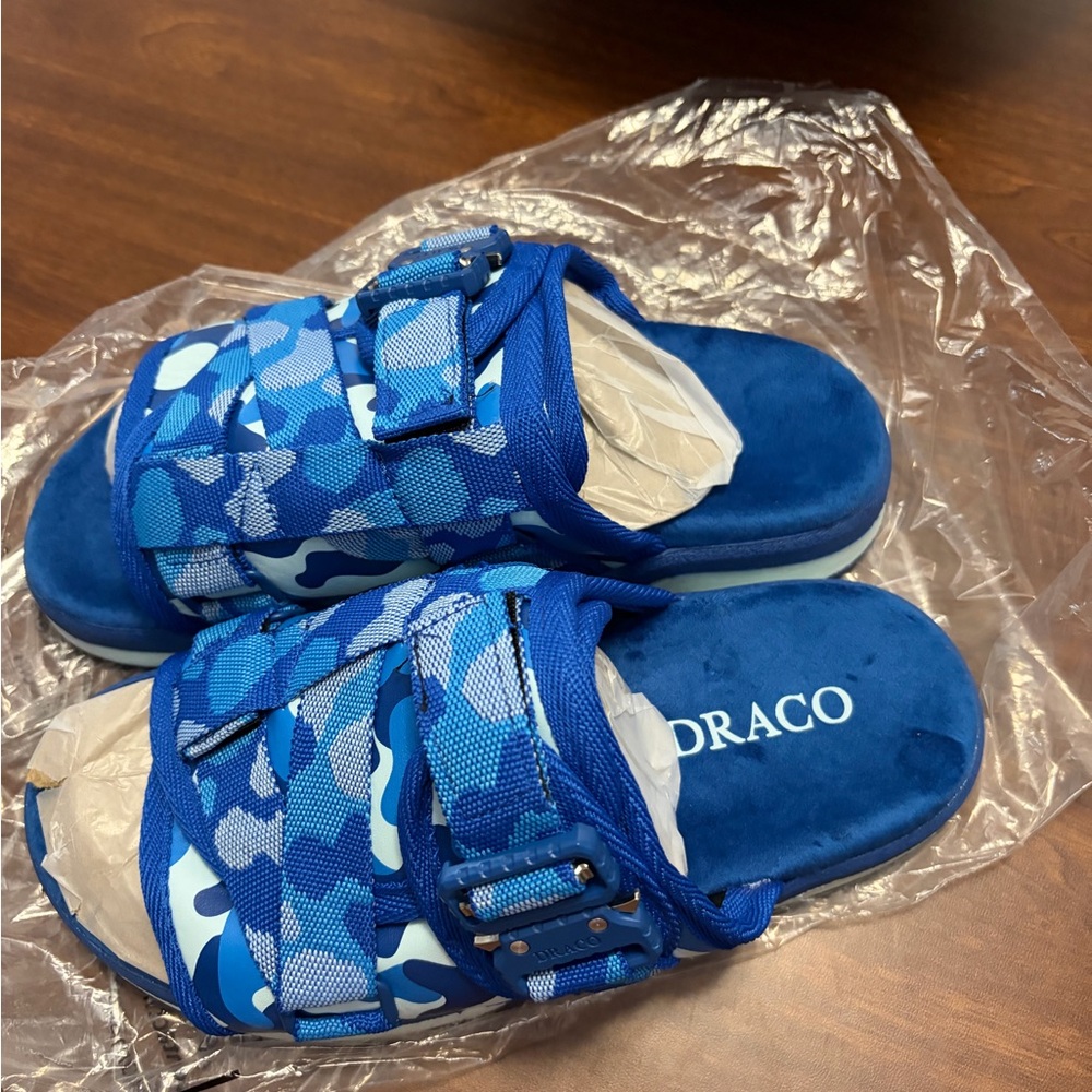 Draco Blue Camo DracoSlides size 5-6